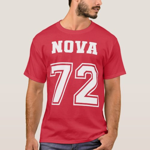 Jersey Style Nova 72 1972 Classic Old School Muscl T_Shirt