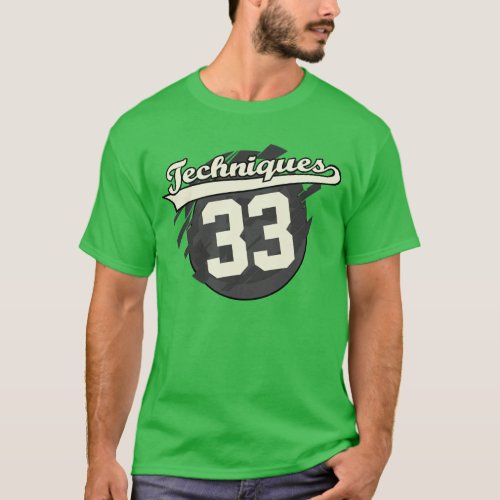 Jersey Style Personalized Techniques Double Sided T_Shirt