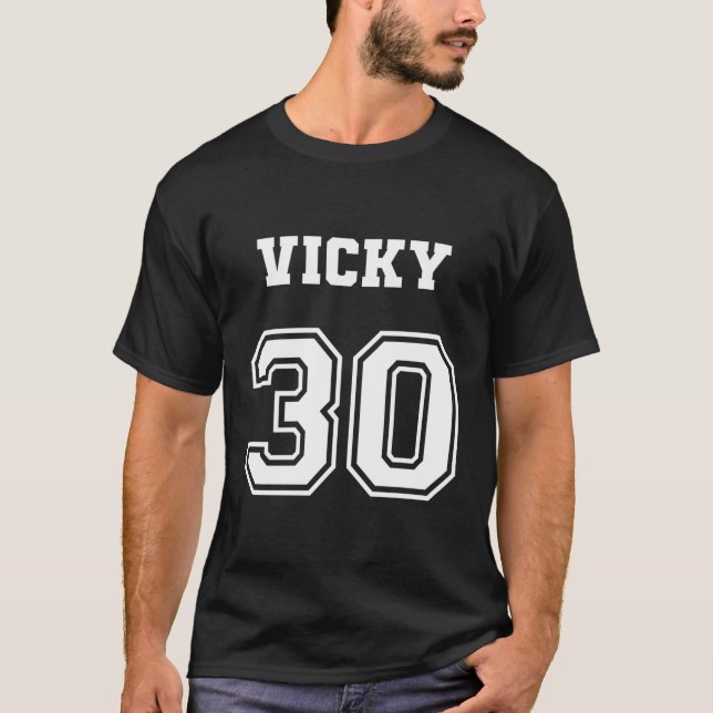 Jersey Style Vicky 30 1930 Victoria Hot Rod Street T-Shirt (Front)