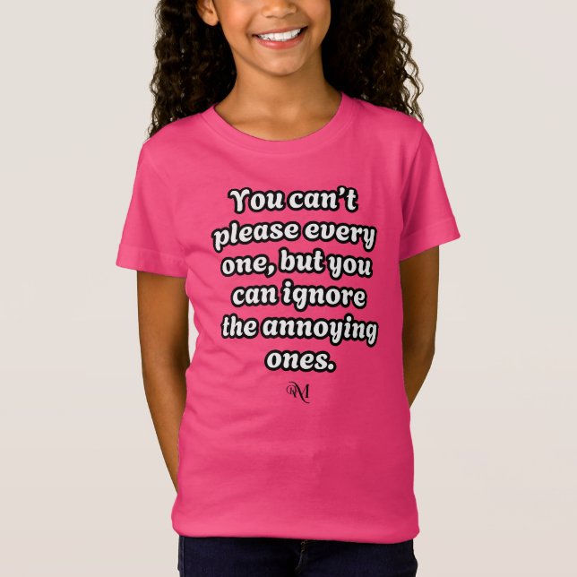 Jersey T-Shirt : Can't Please Every One (magenta) (Front)