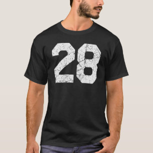 Jersey Uniform Number 28 T-Shirt