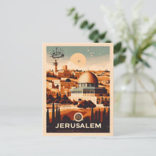 Jerusalem - Al-Aqsa Mosque Dome of the Rock gifts Postcard