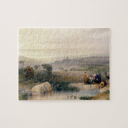 Jerusalem April 1839 plate 22 from Volume I of  Jigsaw Puzzle