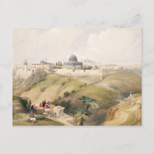 Jerusalem, April 9th 1839, plate 16 from Volume I Postcard