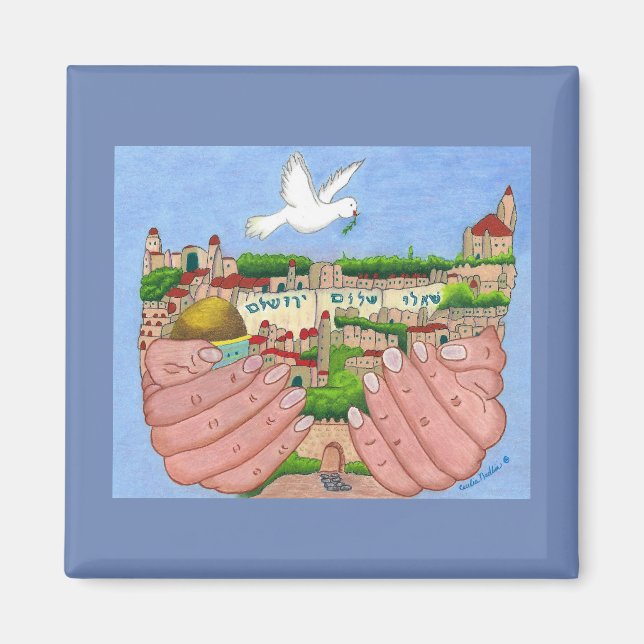 Jerusalem Art Magnet (Front)