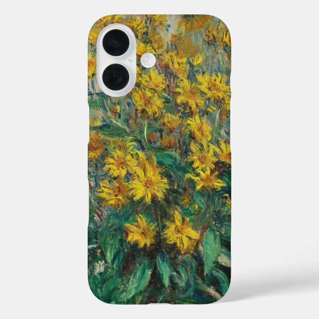 Jerusalem Artichoke Flowers by Claude Monet Case-Mate iPhone Case (Back)