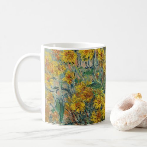 Jerusalem Artichoke Flowers by Claude Monet Coffee Mug