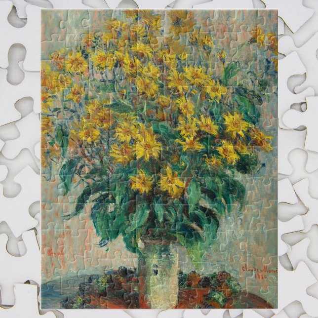 Jerusalem Artichoke Flowers by Claude Monet Jigsaw Puzzle (Creator Uploaded)