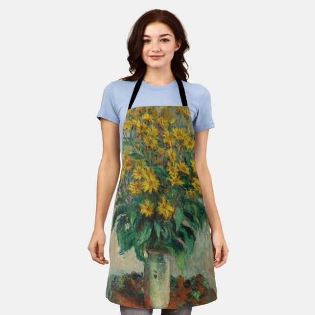 Jerusalem Artichoke Flowers - Claude Monet Apron (Worn)