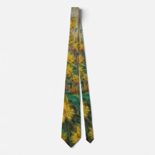 Jerusalem Artichoke Flowers - Claude Monet Neck Tie