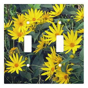 Jerusalem Artichoke Flowers Light Switch Cover