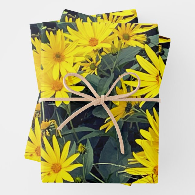 Jerusalem Artichoke Wrapping Paper Sheets (In situ)