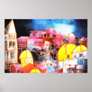 Jerusalem at Night Poster