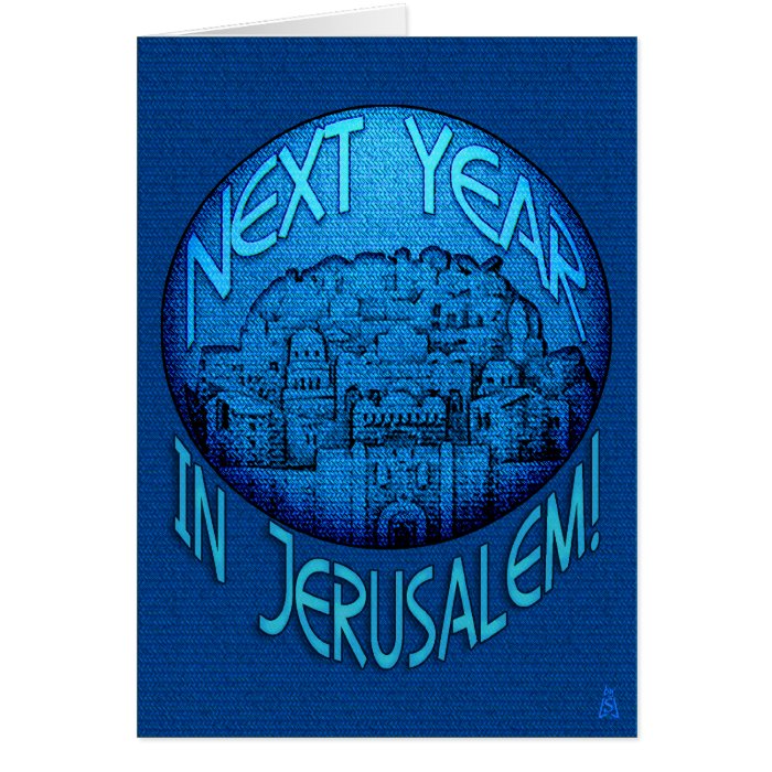 Jerusalem Blue Greeting Cards