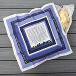 Jerusalem Blues No Name Challah Dough Cover Cloth Napkin<br><div class="desc">Modern Clean Lines. Jerusalem Theme. Blue Squares. Challah Dough Cover. Includes the full text of the Blessing recited when separating Challah. And ALSO the full text of the Yehi Ratzon that is often said when performing this mitzvah. How convenient is that! *** IMPORTANT*** BEFORE PLACING A LARGER ORDER (20 OR...</div>