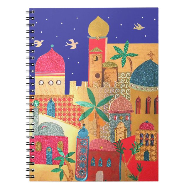 Jerusalem City Colorful Art Notebook (Front)
