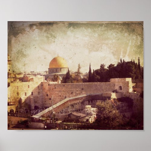 Jerusalem City of Gold Poster