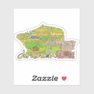 jerusalem city sticker