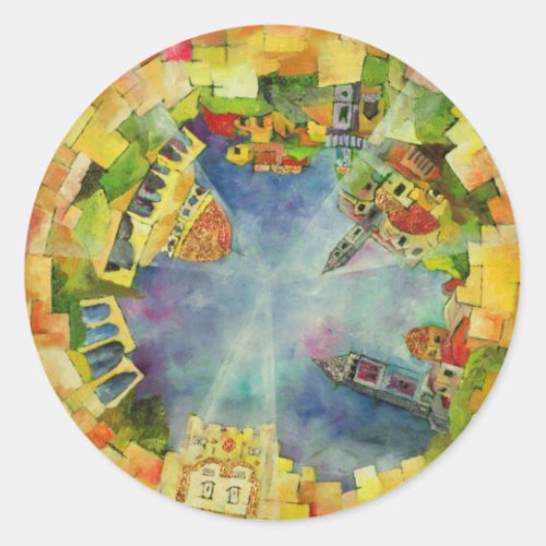 Jerusalem Classic Round Sticker