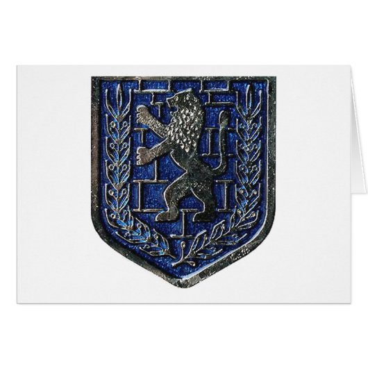Jerusalem Crest Blue Cards (Front Horizontal)