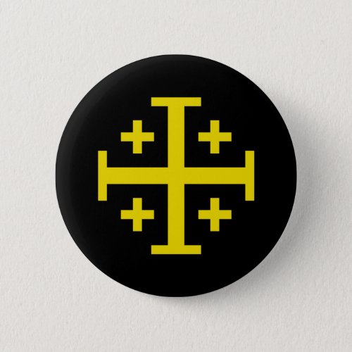 Jerusalem cross button