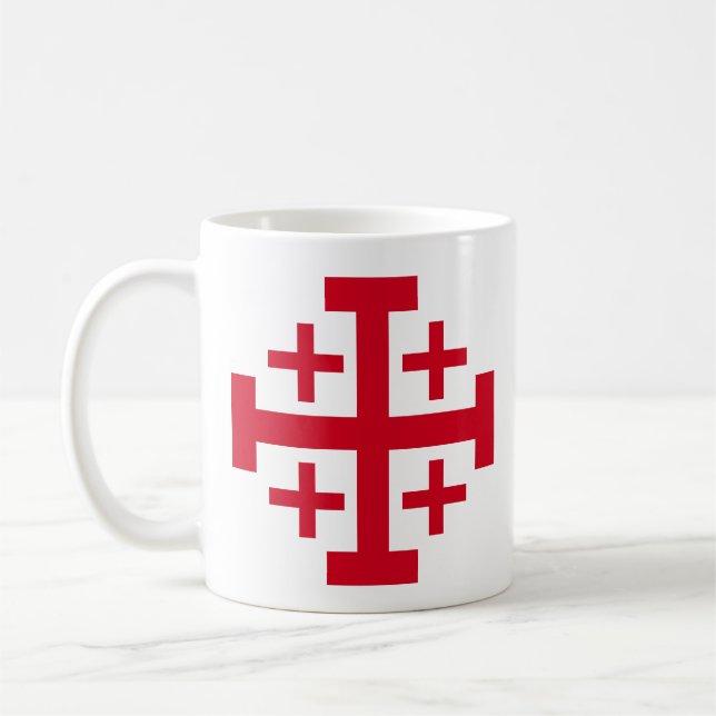 Jerusalem Cross Coffee Mug (Left)
