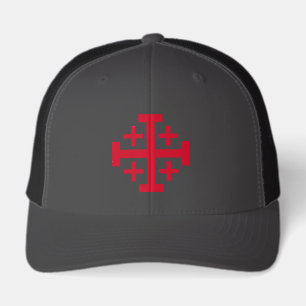 Jerusalem Cross Crusader Cross Hat
