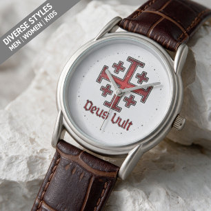 Jerusalem Cross Deus Vult Knight Templar Crusader Watch