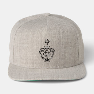 Jerusalem Cross historical pilgrimage tattoo stamp Snap Back Hat