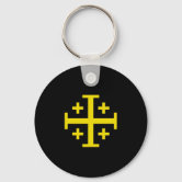 Jerusalem cross keychain