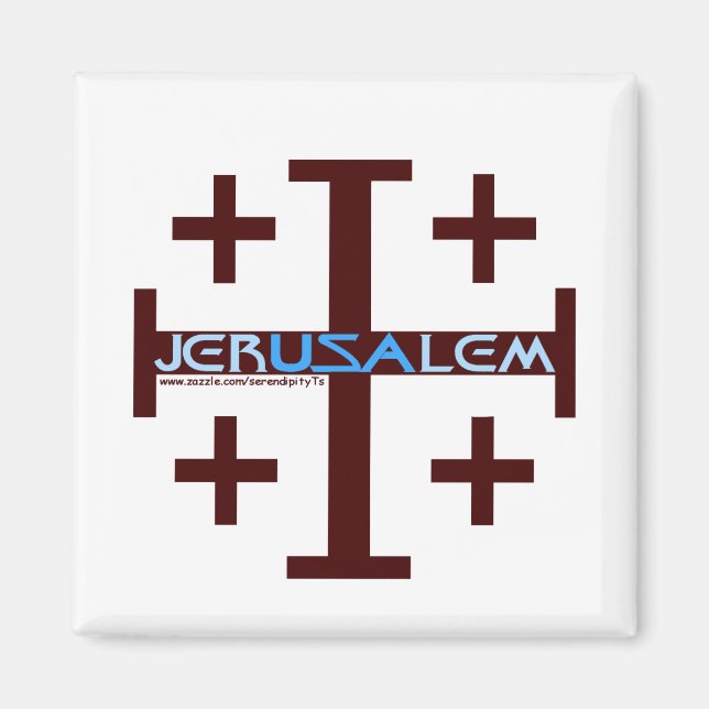 Jerusalem Cross Magnet (Front)