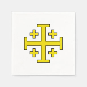 Jerusalem cross napkins