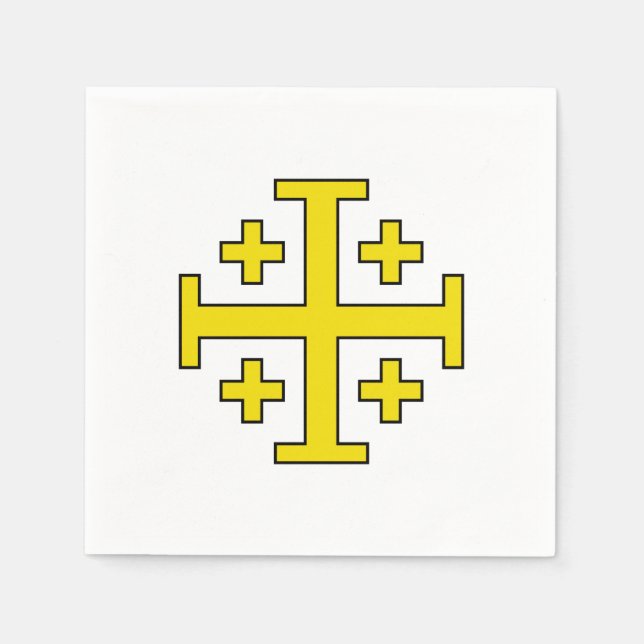 Jerusalem cross napkins (Front)
