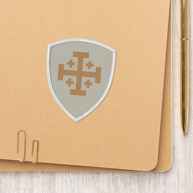  Jerusalem Cross patch Don't Put on Shoes / (On Folder)