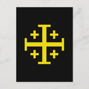 Jerusalem cross postcard