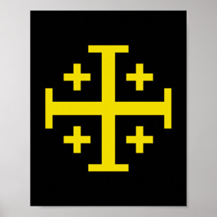 Jerusalem cross  poster