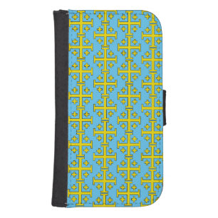 Jerusalem cross galaxy s4 wallet case