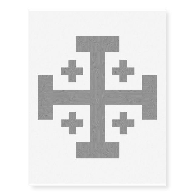 Jerusalem Cross Temporary Tattoos (Front)