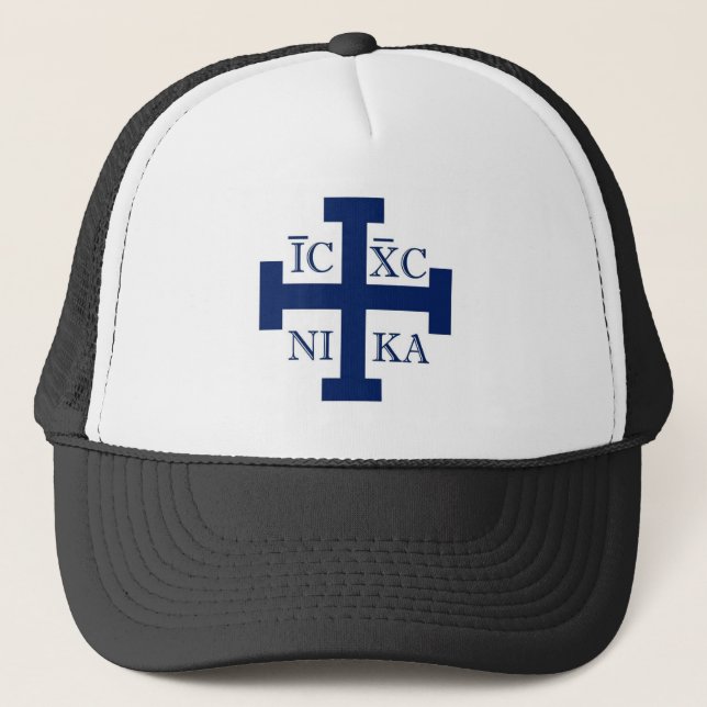 Jerusalem Cross Trucker Hat (Front)