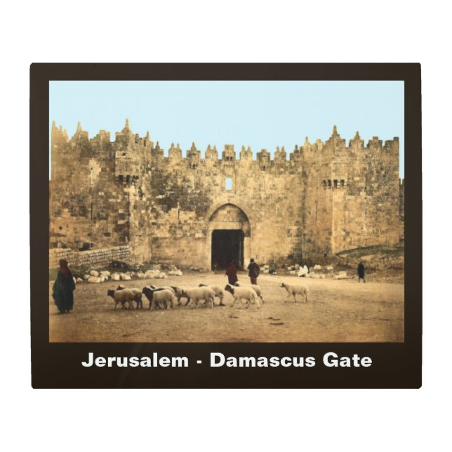 Jerusalem - Damascus Gate Metal Print (Front)