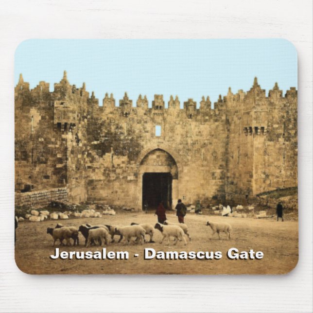 Jerusalem - Damascus Gate Mouse Pad (Front)
