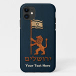 Jerusalem Day Lion With Flag Iphone 11 Case at Zazzle