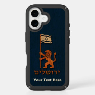 Jerusalem Day Lion With Flag Case-Mate iPhone Case