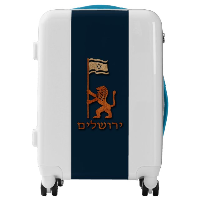 Jerusalem Day Lion With Flag Luggage (Front)