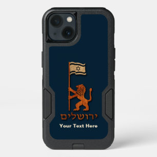 Jerusalem Day Lion With Flag iPhone 13 Case