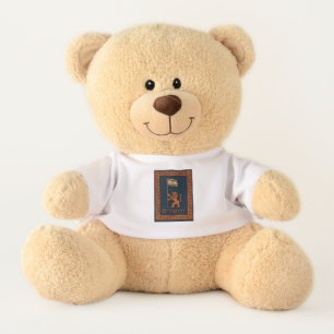 Jerusalem Day Lion With Flag Teddy Bear