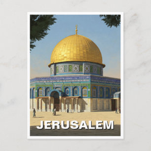 Jerusalem Dome of the Rock Travel Postcard