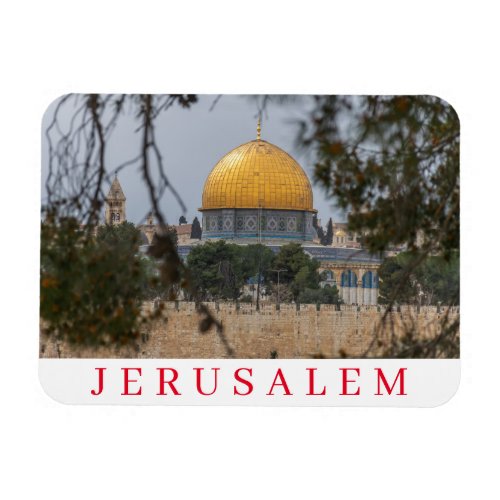 Jerusalem Dome of the Rock view magnet