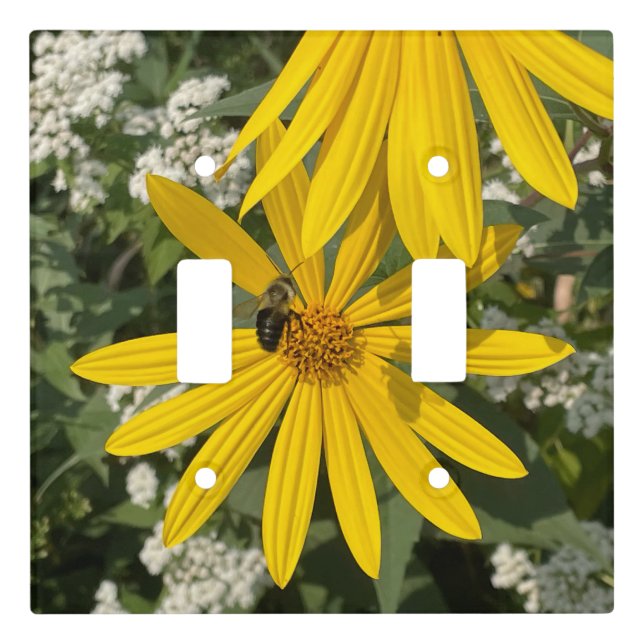 Jerusalem Flower With Bee Light Switch Cover (Front)