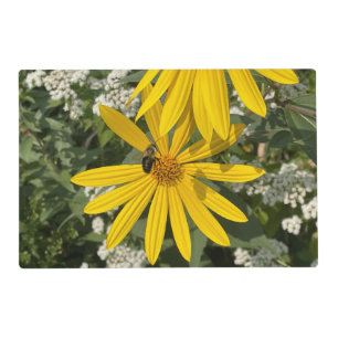Jerusalem Flower With Bee Placemat